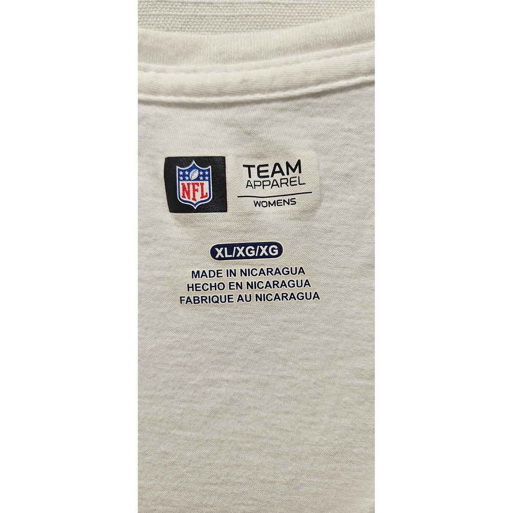NFL Team Apparel Arizona Cardinals Womens V-Neck T-Shirt White XL 2285 - Picture 2 of 8